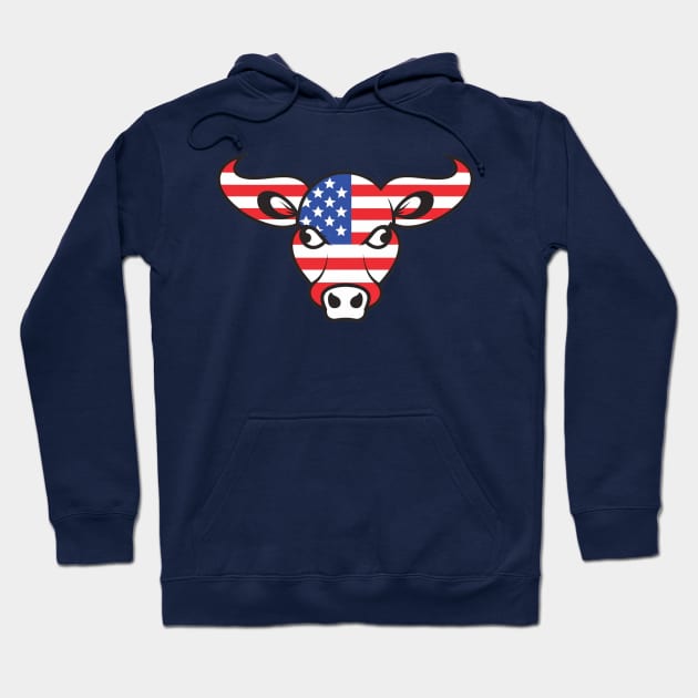 American cow Hoodie by Spaceboyishere